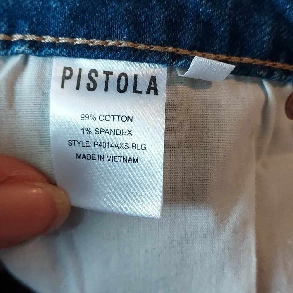 Pistola Distressed Jeans shorts Medium Wash Sz-27  NWOT